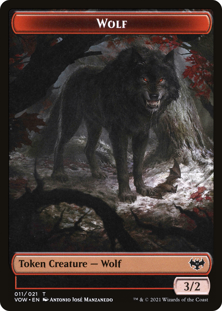 Wolf (TVOW-011) - Innistrad: Crimson Vow Tokens