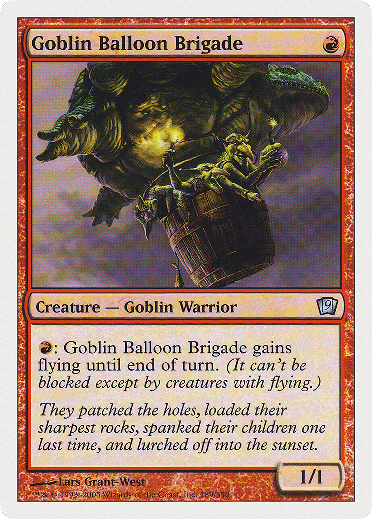 Goblin Balloon Brigade (9ED-189) - 9th Edition