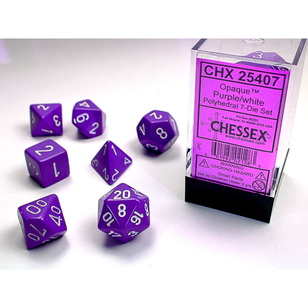 Chessex - Opaque Polyhedral 7-Die Set