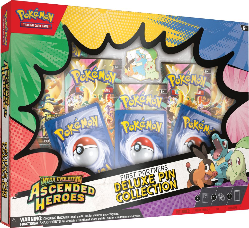 Pokemon TCG: Mega Evolution: Ascended Heroes First Partners Deluxe Pin Collection *Sealed*