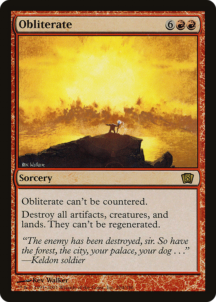 Obliterate (8ED-204) - 8th Edition Foil