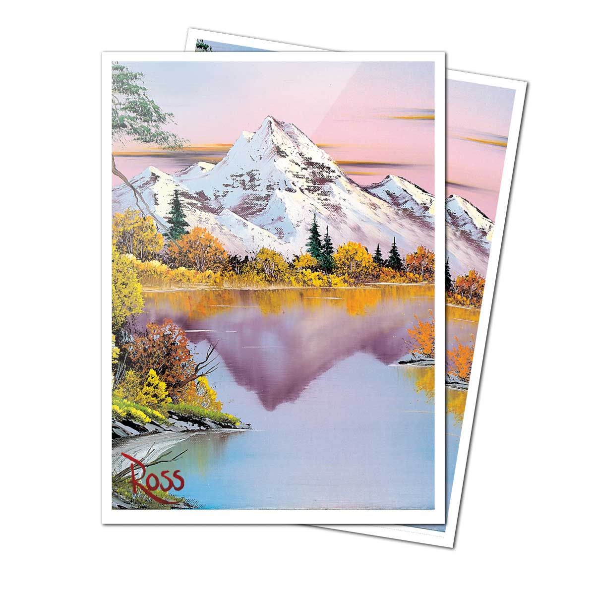 Ultra Pro - Bob Ross APEX Deck Protector Sleeves: Mighty Mountain Lake (Standard Sized)