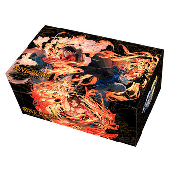 One Piece TCG: Playmat & Card Storage Box Set - Special Goods Ace/Sabo/Luffy PLAYMAT/CARD STORAGE ONLY