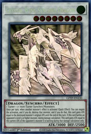 Crystal Wing Synchro Dragon [GFTP-EN130] Ghost Rare – TCG Collector NZ