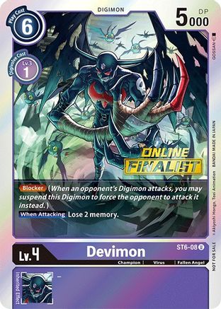 digimon card game starter deck venomous violet Bandai - Display ST-6 (6 Decks) This starter set is ideal for anyone just starting out with the card game Devimon (ST6-08) - Starter Deck