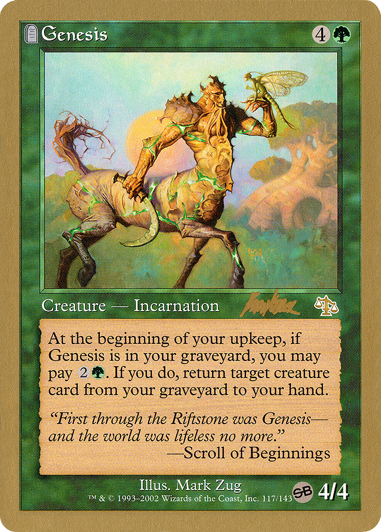 Genesis - 2002 Brian Kibler (JUD) (SB) (WCD-) - World Championship Decks 2002