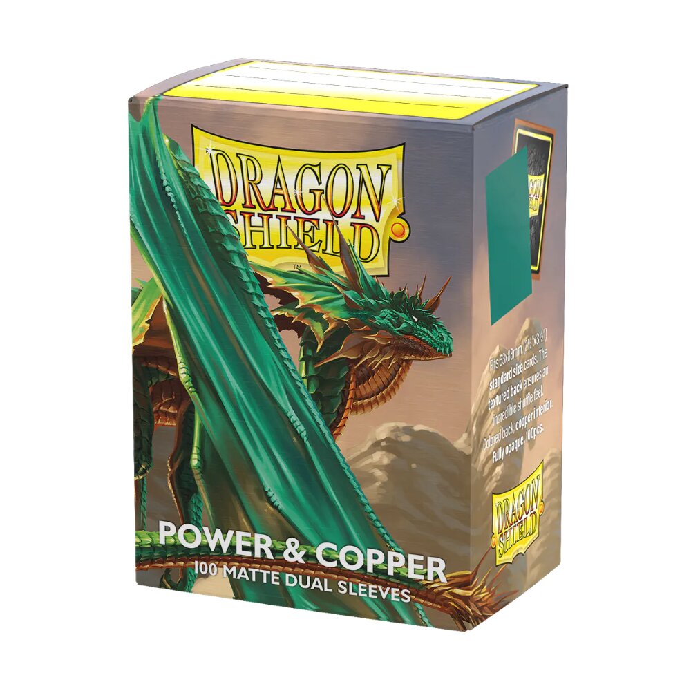 Dragonshield Sleeves - Dual Power & Copper Matte (Standard Size 100 Pack)