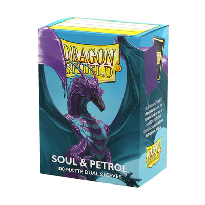 Dragonshield Sleeves - Dual Soul & Petrol Matte (Standard Size 100 Pack)