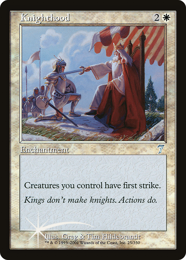 Knighthood (7ED-25★) - 7th Edition Foil