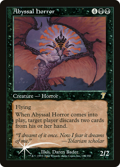Abyssal Horror (7ED-115★) - 7th Edition