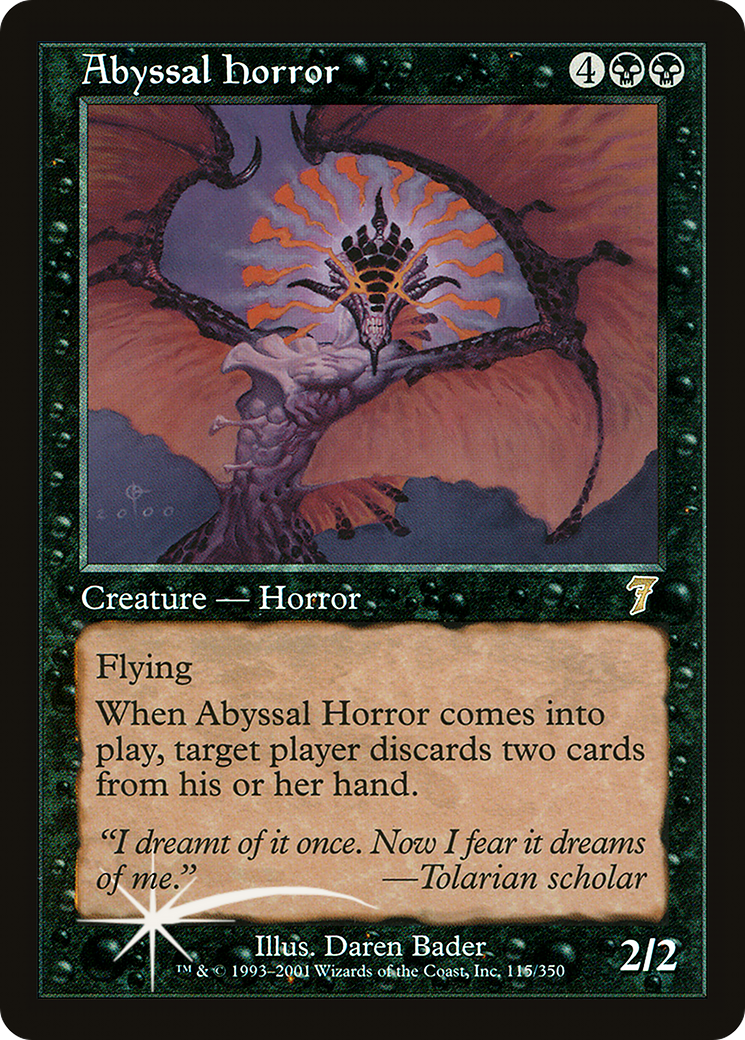 Abyssal Horror (7ED-115★) - 7th Edition