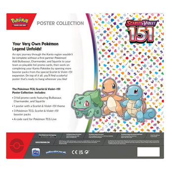 Pokemon TCG Scarlet & Violet: 151 Poster Collection *Sealed*