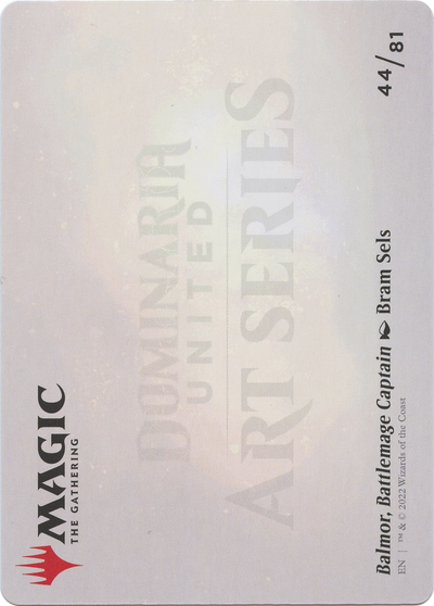 Balmor, Battlemage Captain // Balmor, Battlemage Captain (ADMU-044) - Dominaria United Art Series (Borderless) Foil