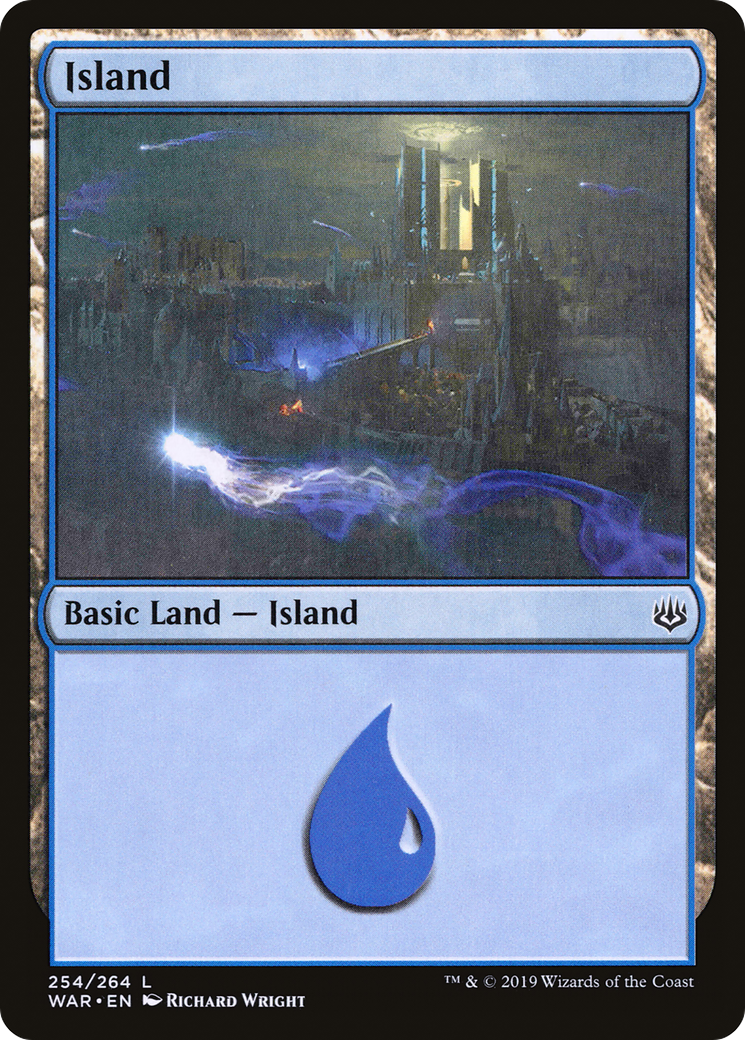 Island (WAR-254) - War of the Spark Foil