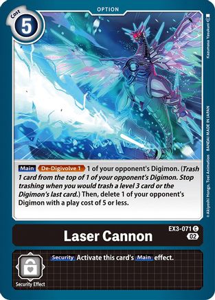 Laser Cannon [EX3-071] [Draconic Roar] – TCG Collector NZ