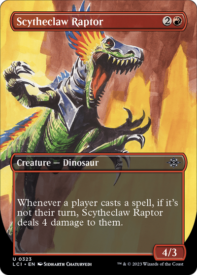 Scytheclaw Raptor (Borderless) (LCI-323) - The Lost Caverns of Ixalan (Borderless)
