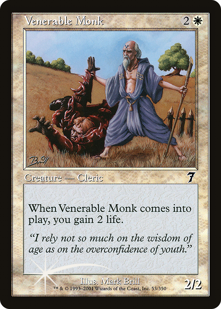 Venerable Monk (7ED-53★) - 7th Edition Foil
