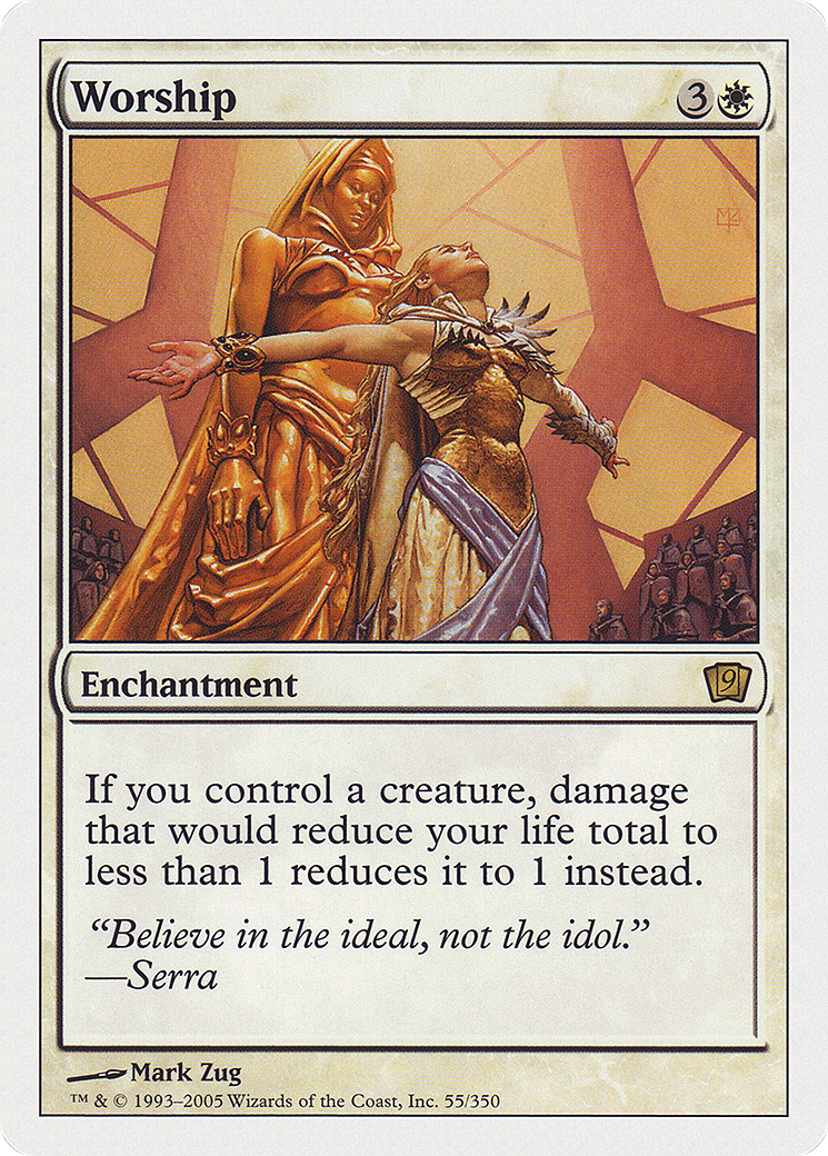 Worship (9ED-055) - 9th Edition Foil