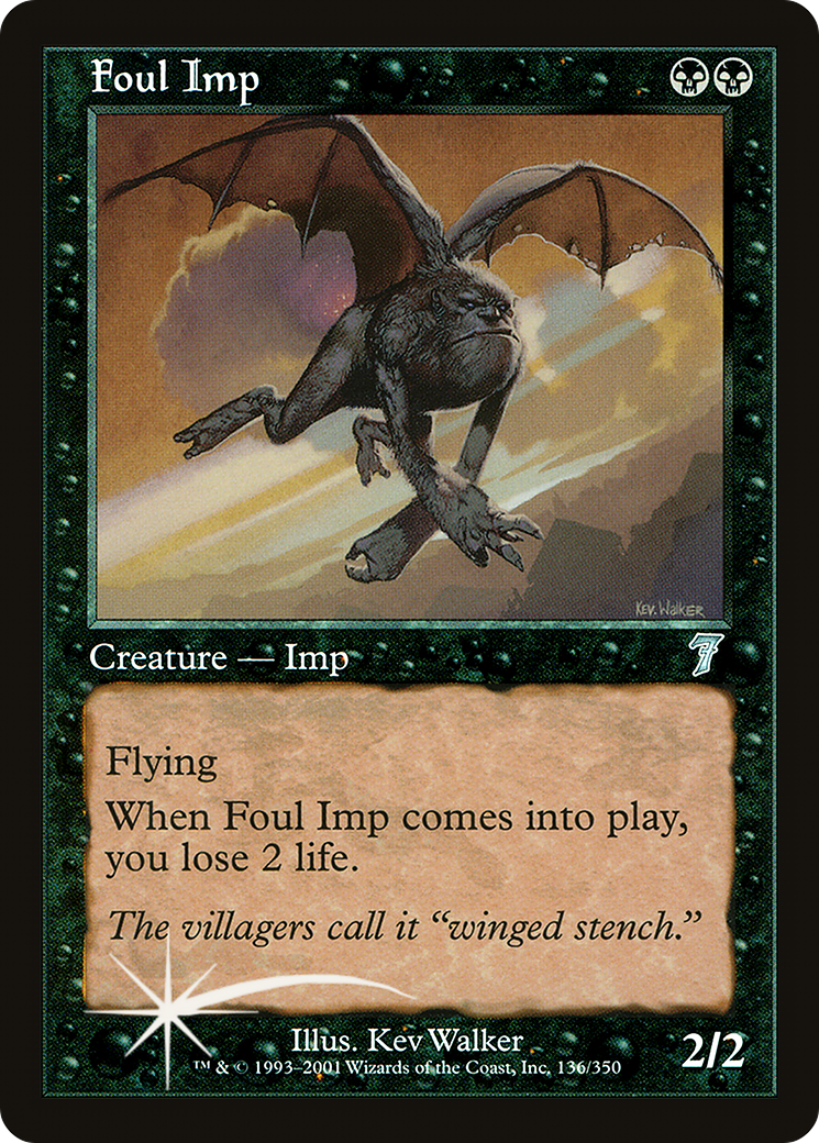 Foul Imp (7ED-136★) - 7th Edition Foil