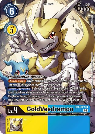 GoldVeedramon [EX4-027] (Alternate Art) [Alternative Being Booster] – TCG  Collector NZ
