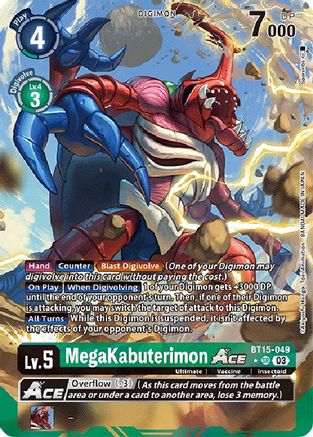 MegaKabuterimon Ace [BT15-049] (Alternate Art) [Exceed Apocalypse] – TCG  Collector NZ