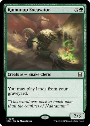 Ramunap Excavator (Ripple Foil) (M3C-241) - Modern Horizons 3 Commander Foil