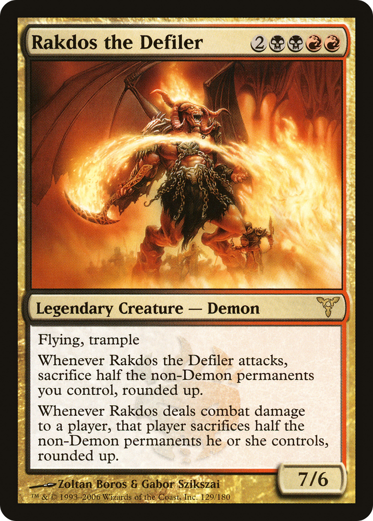 Rakdos the Defiler (DIS-) - Dissension