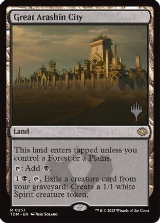 Great Arashin City (PPTDM-257) - Promo Pack: Tarkir: Dragonstorm Foil