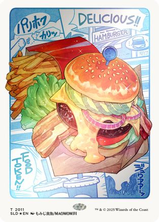 Food Token (2011) (Rainbow Foil) (SLD-2011) - Secret Lair Drop Series Foil