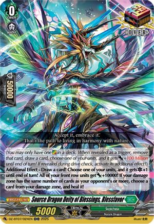 Source Dragon Deity of Blessings, Blessfavor Over RR (DZ-BT07/024EN)