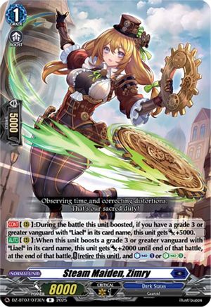 Steam Maiden, Zimry Rare (DZ-BT07/073EN)