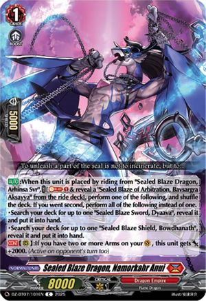 Sealed Blaze Dragon, Namorkahr Anui Common  (DZ-BT07/101EN)