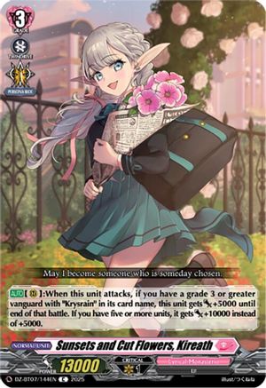 Sunsets and Cut Flowers, Kireath Common  (DZ-BT07/144EN)