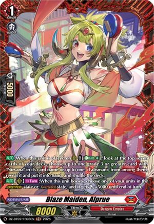 Blaze Maiden, Alprue (FR) FR (DZ-BT07/FR03EN)