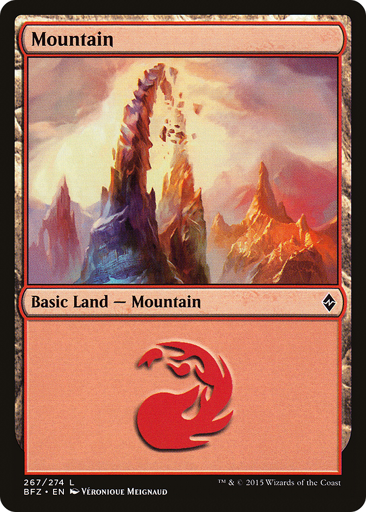 Mountain (BFZ-267A) - Battle for Zendikar