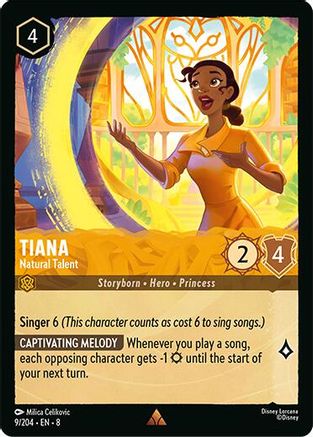Tiana - Natural Talent (9/204) Reign of Jafar (Cold Foil)