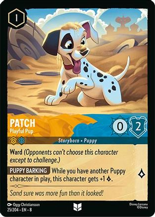 Patch - Playful Pup (25/204) Reign of Jafar (Non-Foil)