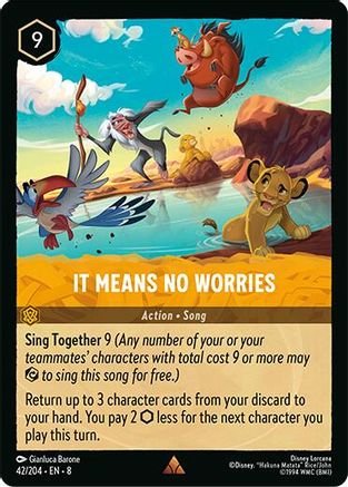 It Means No Worries (42/204) Reign of Jafar (Cold Foil)