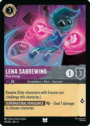 Lena Sabrewing -- Pure Energy (49/204) Reign of Jafar (Cold Foil)