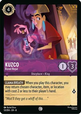 Kuzco - Bored Royal (53/204) Reign of Jafar (Cold Foil)