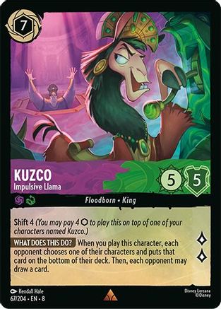 Kuzco - Impulsive Llama (67/204) Reign of Jafar (Cold Foil)
