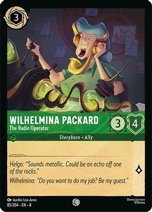 Wilhelmina Packard - The Radio Operator (85/204) Reign of Jafar (Cold Foil)