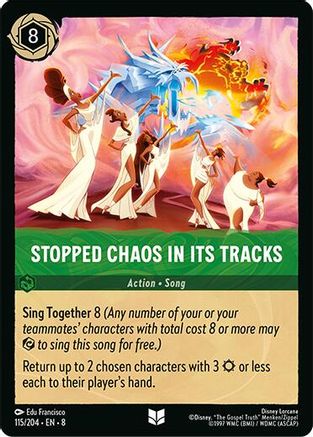 Stopped Chaos in Its tracks (115/204) Reign of Jafar (Cold Foil)