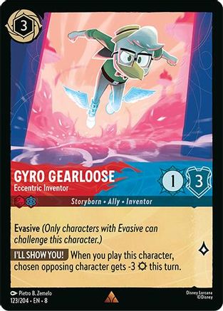 Gyro Gearloose - Eccentric Inventor (123/204) Reign of Jafar (Cold Foil)