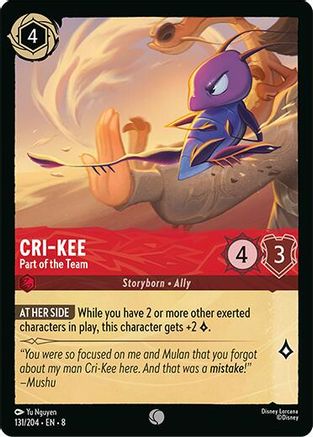 Cri-Kee - Part of the Team (131/204) Reign of Jafar (Cold Foil)