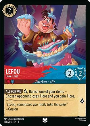 LeFou - Cake Thief (138/204) Reign of Jafar (Cold Foil)