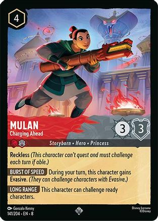 Mulan - Charging Ahead (141/204) Reign of Jafar (Cold Foil)