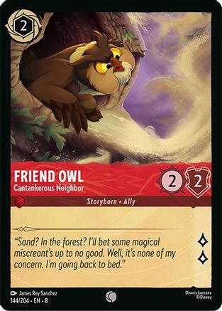 Friend Owl - Cantankerous Neighbor (144/204) Reign of Jafar (Cold Foil)