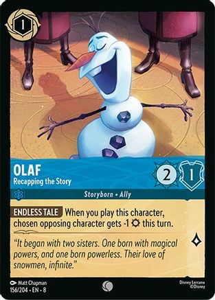 Olaf - Recapping the Story (156/204) Reign of Jafar (Cold Foil)