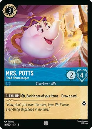 Mrs.Potts - Head Housekeeper (161/204) Reign of Jafar (Cold Foil)